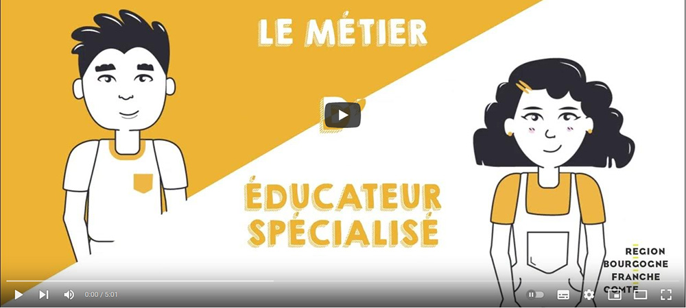 Le métier d’éducateur spécialisé vidéo animation