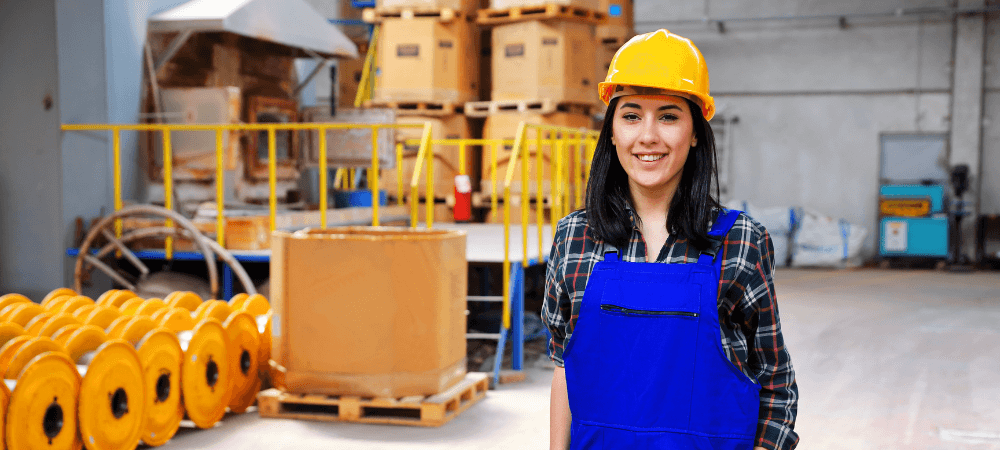 Femme travail industrie