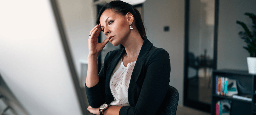 Femme problème travail