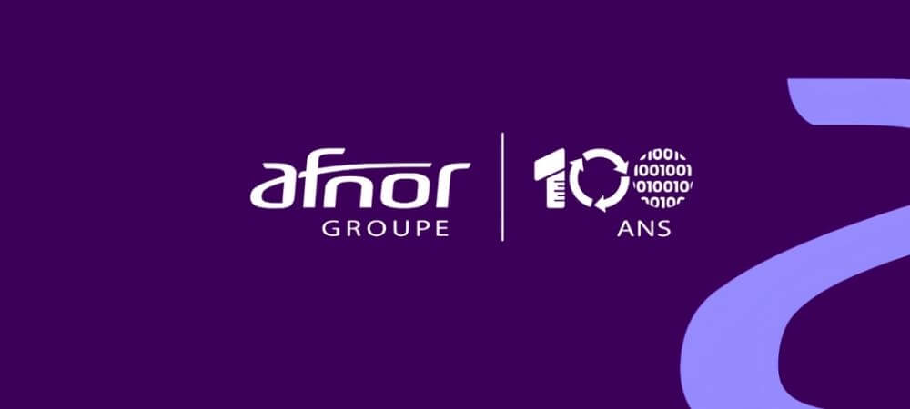 Bannière 10 ans de l'Afnor